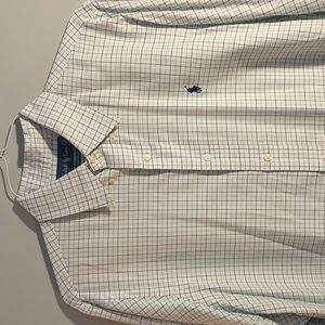 Ralph Lauren Dress Shirt Green/Navy Pattern